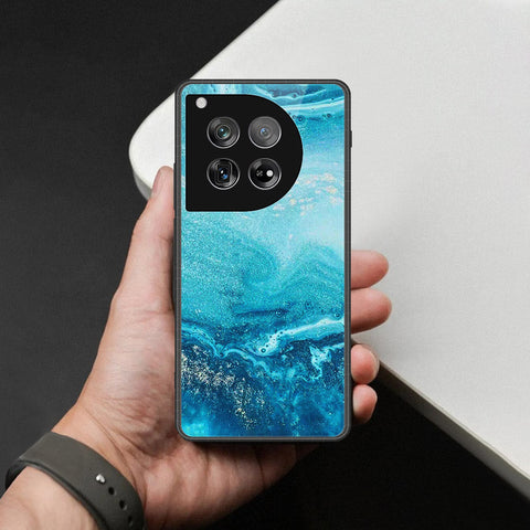 OnePlus 12 Cover - Mystic Marble Series - HQ Ultra Shine Premium Infinity Glass Soft Silicon Borders Case