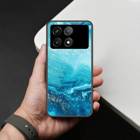 Xiaomi Poco F6 Pro Cover - Mystic Marble Series - HQ Ultra Shine Premium Infinity Glass Soft Silicon Borders Case