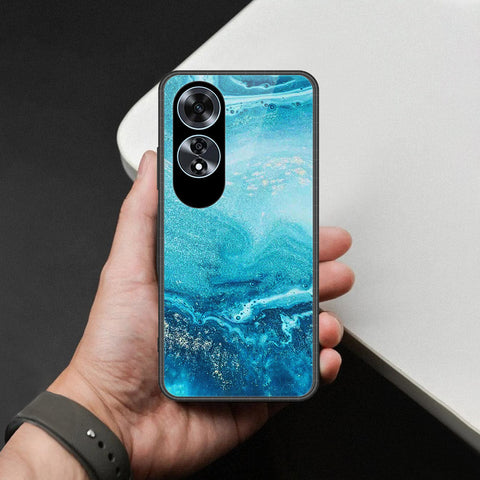 Oppo A60 Cover - Mystic Marble Series - HQ Ultra Shine Premium Infinity Glass Soft Silicon Borders Case