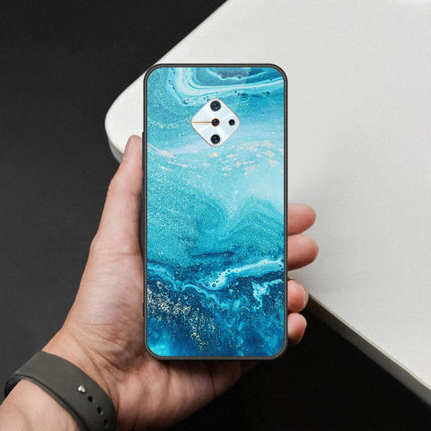 Vivo Y9s Cover - Mystic Marble Series - HQ Ultra Shine Premium Infinity Glass Soft Silicon Borders Case