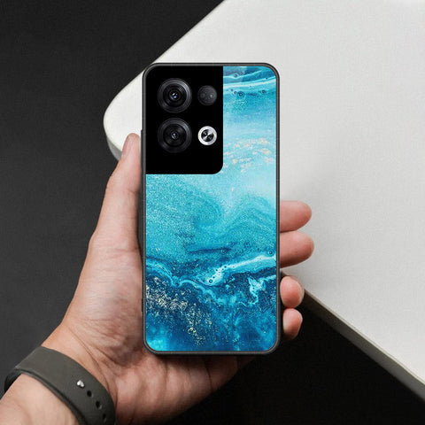 Oppo Reno 8 Pro  Cover - Mystic Marble Series - HQ Ultra Shine Premium Infinity Glass Soft Silicon Borders Case