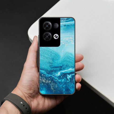 Oppo Reno 8 Pro Plus Cover - Mystic Marble Series - HQ Ultra Shine Premium Infinity Glass Soft Silicon Borders Case