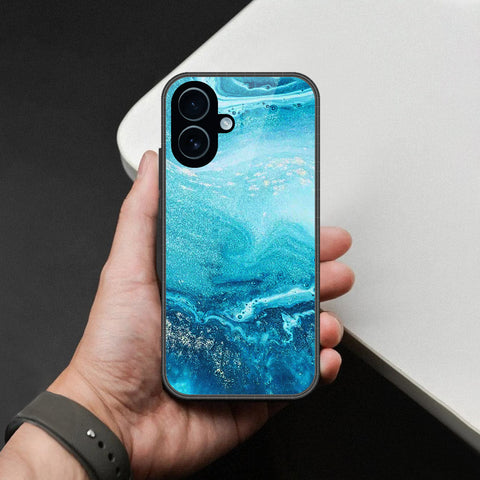 iPhone 18 - Mystic Marble Series - HQ Ultra Shine Premium Infinity Glass Soft Silicon Borders Case