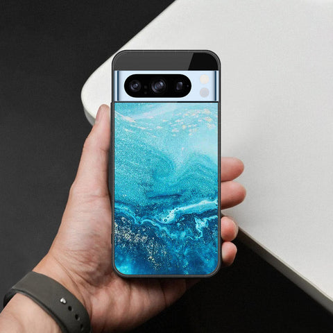 Google Pixel 8 Pro Cover - Mystic Marble Series - HQ Ultra Shine Premium Infinity Glass Soft Silicon Borders Case