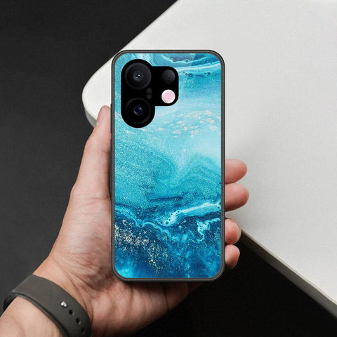 Vivo X200 FE Cover - Mystic Marble Series - HQ Ultra Shine Premium Infinity Glass Soft Silicon Borders Case
