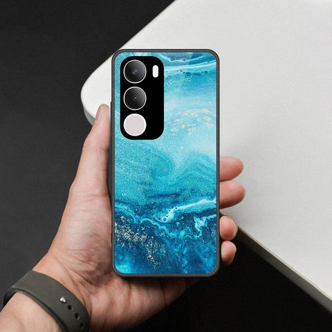 Vivo Y19 5G Cover - Mystic Marble Series - HQ Ultra Shine Premium Infinity Glass Soft Silicon Borders Case