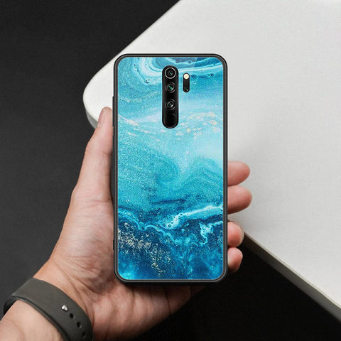Xiaomi Redmi Note 8 Pro Cover - Mystic Marble Series - HQ Ultra Shine Premium Infinity Glass Soft Silicon Borders Case