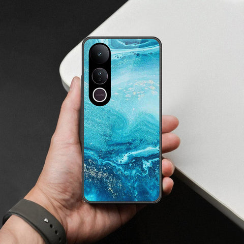 Vivo V50 Lite Cover - Mystic Marble Series - HQ Ultra Shine Premium Infinity Glass Soft Silicon Borders Case