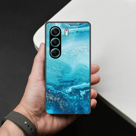 Tecno Camon 40 Pro Cover - Mystic Marble Series - HQ Ultra Shine Premium Infinity Glass Soft Silicon Borders Case