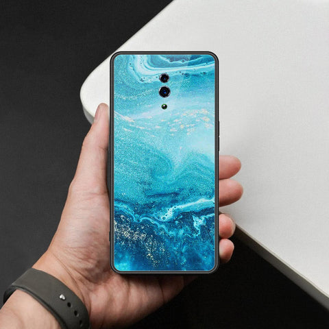 Oppo Reno Cover - Mystic Marble Series - HQ Ultra Shine Premium Infinity Glass Soft Silicon Borders Case