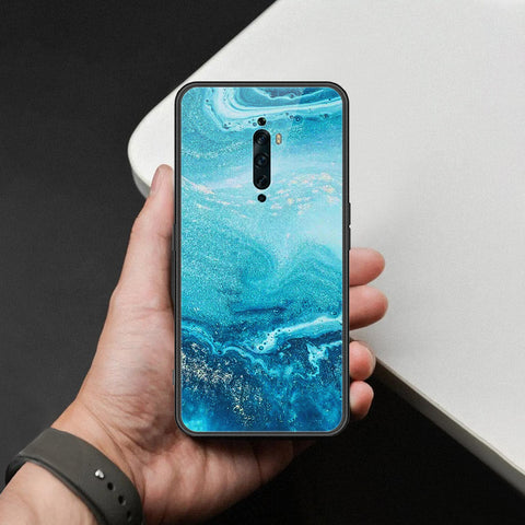Oppo Reno 2Z Cover - Mystic Marble Series - HQ Ultra Shine Premium Infinity Glass Soft Silicon Borders Case