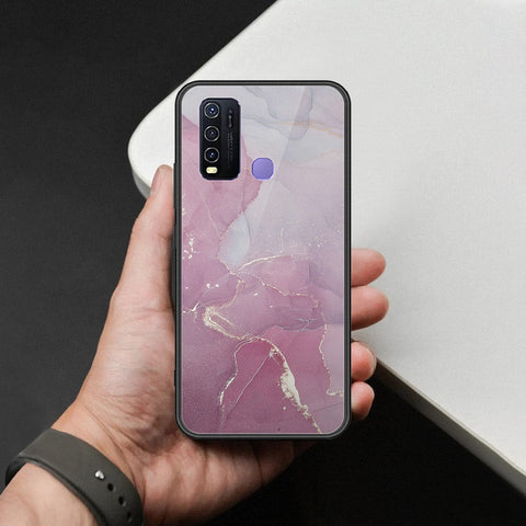 Vivo Y50 Cover - Mystic Marble Series - HQ Ultra Shine Premium Infinity Glass Soft Silicon Borders Case