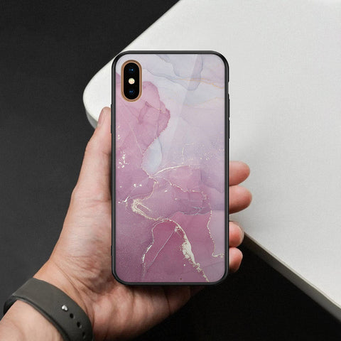 iPhone XS Max - Mystic Marble Series - HQ Ultra Shine Premium Infinity Glass Soft Silicon Borders Case