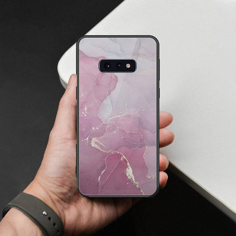 Samsung Galaxy S10e Cover - Mystic Marble Series - HQ Ultra Shine Premium Infinity Glass Soft Silicon Borders Case