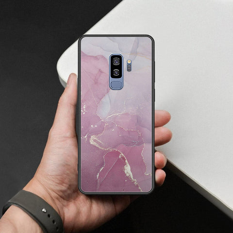 Samsung Galaxy S9 Plus Cover - Mystic Marble Series - HQ Ultra Shine Premium Infinity Glass Soft Silicon Borders Case