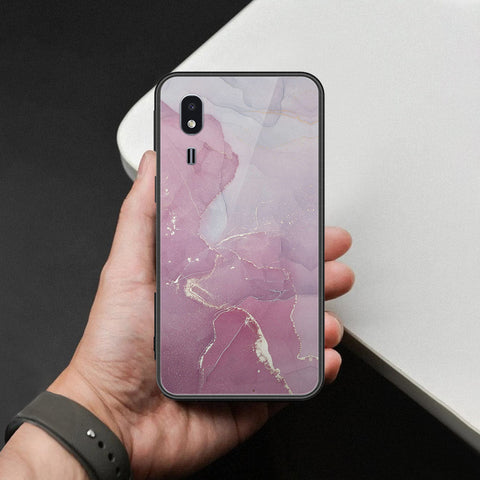 Samsung Galaxy A2 Core Cover - Mystic Marble Series - HQ Ultra Shine Premium Infinity Glass Soft Silicon Borders Case