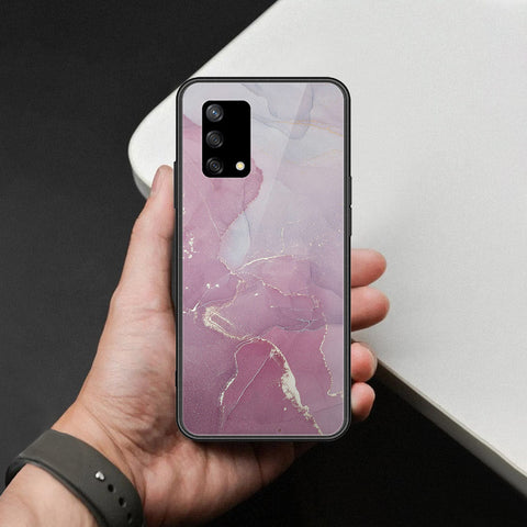 Oppo F19 Cover - Mystic Marble Series - HQ Ultra Shine Premium Infinity Glass Soft Silicon Borders Case