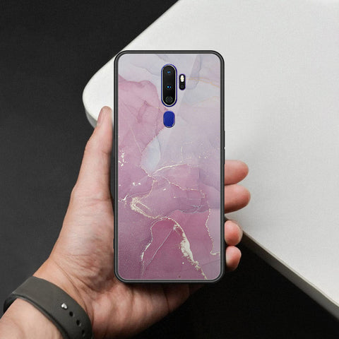 Oppo A5 2020 Cover - Mystic Marble Series - HQ Ultra Shine Premium Infinity Glass Soft Silicon Borders Case