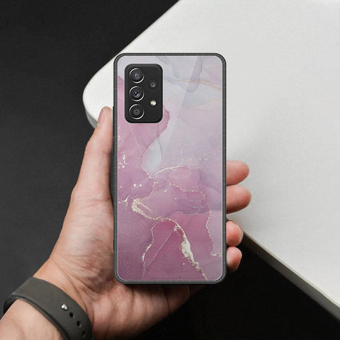 Samsung Galaxy A52s Cover - Mystic Marble Series - HQ Ultra Shine Premium Infinity Glass Soft Silicon Borders Case
