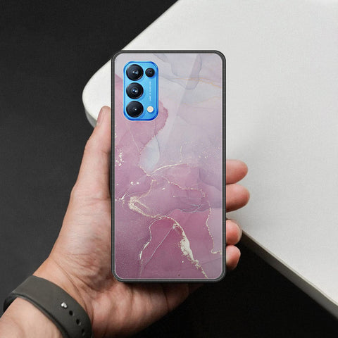 Oppo Reno 5 Pro 5G Cover - Mystic Marble Series - HQ Ultra Shine Premium Infinity Glass Soft Silicon Borders Case