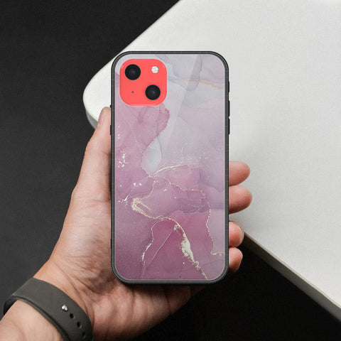 iPhone 13 Mini Cover - Mystic Marble Series - HQ Ultra Shine Premium Infinity Glass Soft Silicon Borders Case