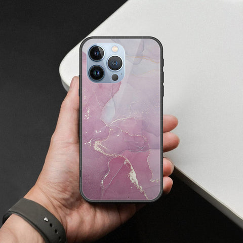 iPhone 13 Pro Cover - Mystic Marble Series - HQ Ultra Shine Premium Infinity Glass Soft Silicon Borders Case