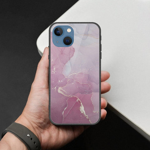 iPhone 13 Cover - Mystic Marble Series - HQ Ultra Shine Premium Infinity Glass Soft Silicon Borders Case