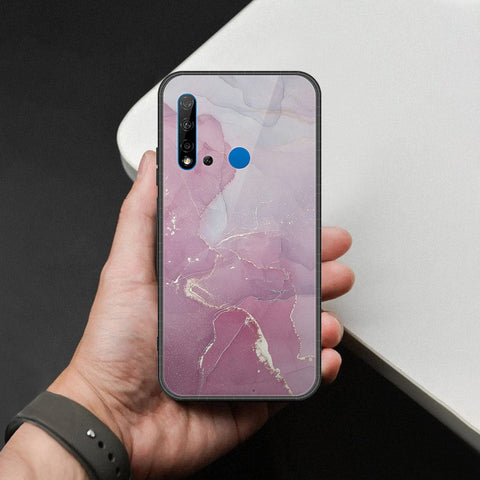 Huawei P20 Lite 2019 Cover - Mystic Marble Series - HQ Ultra Shine Premium Infinity Glass Soft Silicon Borders Case