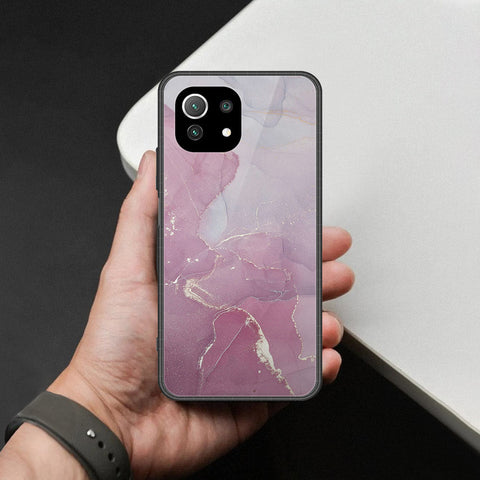 Xiaomi Mi 11 Lite Cover - Mystic Marble Series - HQ Ultra Shine Premium Infinity Glass Soft Silicon Borders Case