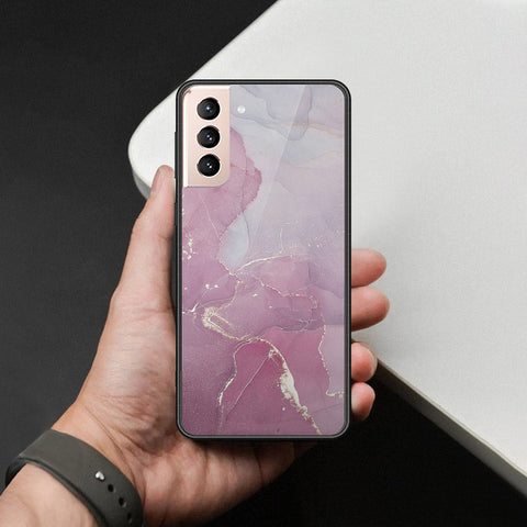 Samsung Galaxy S21 FE 5G Cover - Mystic Marble Series - HQ Ultra Shine Premium Infinity Glass Soft Silicon Borders Case