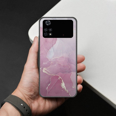 Xiaomi Poco M4 Pro Cover - Mystic Marble Series - HQ Ultra Shine Premium Infinity Glass Soft Silicon Borders Case