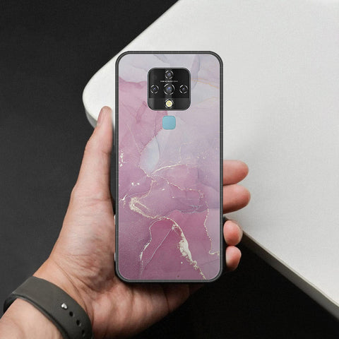 Tecno Camon 16 Pro Cover - Mystic Marble Series - HQ Ultra Shine Premium Infinity Glass Soft Silicon Borders Case