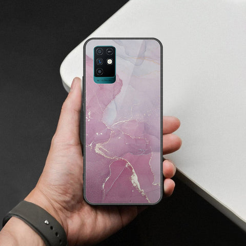 Infinix Note 10 Cover - Mystic Marble Series - HQ Ultra Shine Premium Infinity Glass Soft Silicon Borders Case