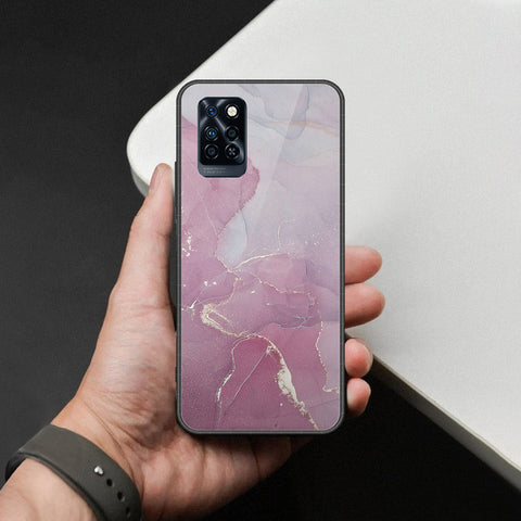 Infinix Note 10 Pro Cover - Mystic Marble Series - HQ Ultra Shine Premium Infinity Glass Soft Silicon Borders Case