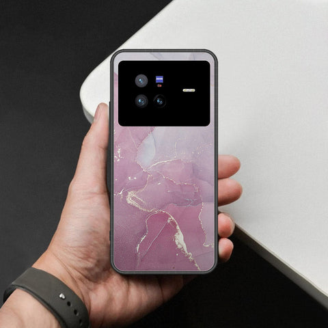 Vivo X80 Cover - Mystic Marble Series - HQ Ultra Shine Premium Infinity Glass Soft Silicon Borders Case