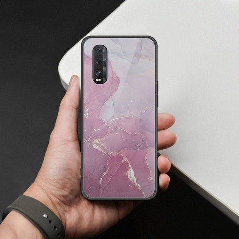 Oppo Find X2 Cover - Mystic Marble Series - HQ Ultra Shine Premium Infinity Glass Soft Silicon Borders Case