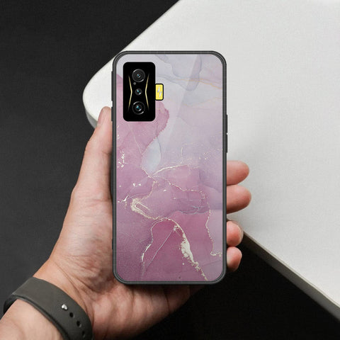 Xiaomi Redmi K50 Gaming Cover - Mystic Marble Series - HQ Ultra Shine Premium Infinity Glass Soft Silicon Borders Case