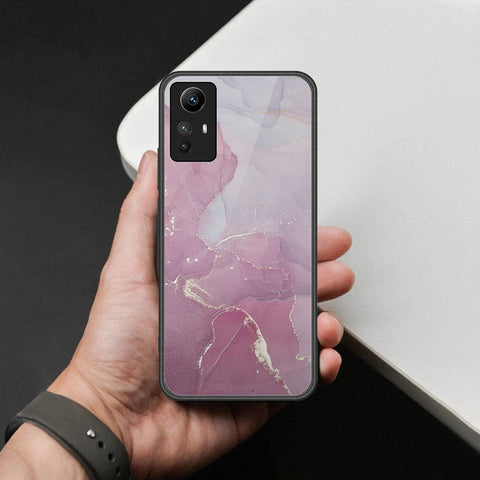Xiaomi Redmi Note 12S Cover - Mystic Marble Series - HQ Ultra Shine Premium Infinity Glass Soft Silicon Borders Case
