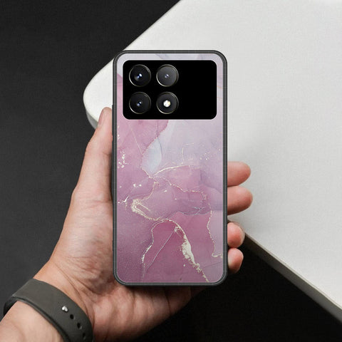 Xiaomi Poco F6 Pro Cover - Mystic Marble Series - HQ Ultra Shine Premium Infinity Glass Soft Silicon Borders Case