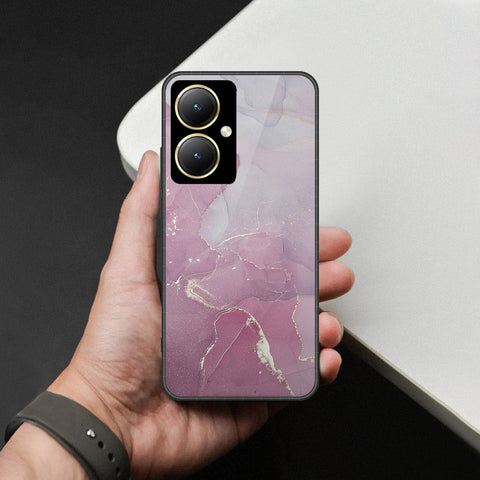 Vivo Y35m Plus Cover - Mystic Marble Series - HQ Ultra Shine Premium Infinity Glass Soft Silicon Borders Case