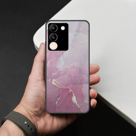 Vivo Y200 5G Cover - Mystic Marble Series - HQ Ultra Shine Premium Infinity Glass Soft Silicon Borders Case