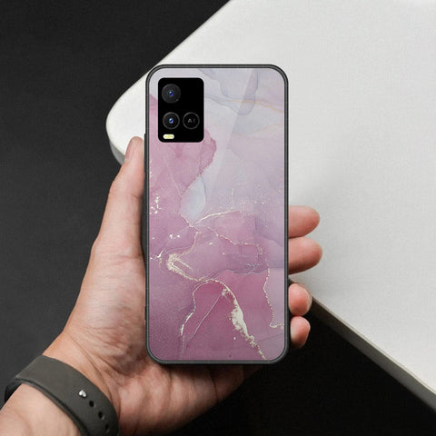 Vivo Y32 Cover - Mystic Marble Series - HQ Ultra Shine Premium Infinity Glass Soft Silicon Borders Case