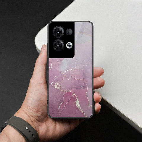 Oppo Reno 8 Pro  Cover - Mystic Marble Series - HQ Ultra Shine Premium Infinity Glass Soft Silicon Borders Case