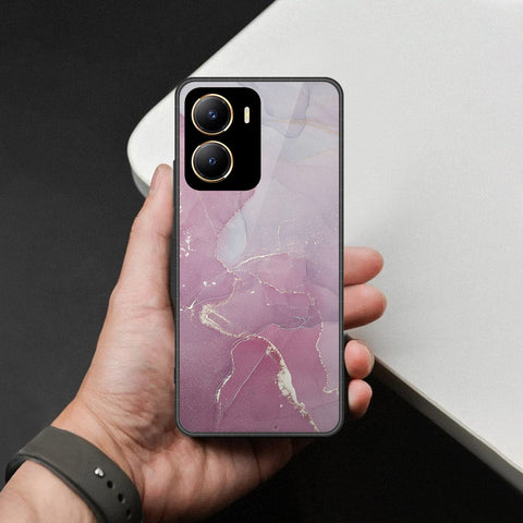 Vivo Y16 Cover - Mystic Marble Series - HQ Ultra Shine Premium Infinity Glass Soft Silicon Borders Case