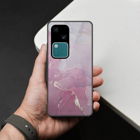 Vivo S18 Cover - Mystic Marble Series - HQ Ultra Shine Premium Infinity Glass Soft Silicon Borders Case