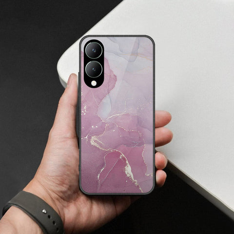 Vivo Y28 5G Cover - Mystic Marble Series - HQ Ultra Shine Premium Infinity Glass Soft Silicon Borders Case