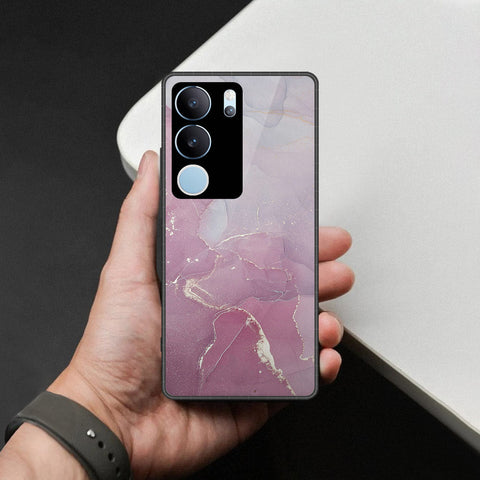 Vivo V29 Pro Cover - Mystic Marble Series - HQ Ultra Shine Premium Infinity Glass Soft Silicon Borders Case