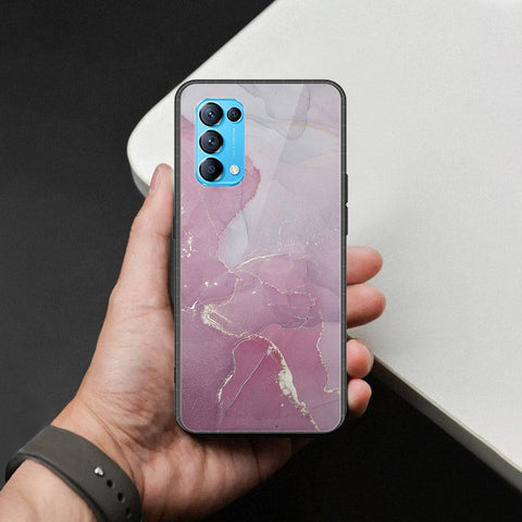 Oppo Reno 5 5G Cover - Mystic Marble Series - HQ Ultra Shine Premium Infinity Glass Soft Silicon Borders Case