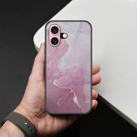 iPhone 16 - Mystic Marble Series - HQ Ultra Shine Premium Infinity Glass Soft Silicon Borders Case