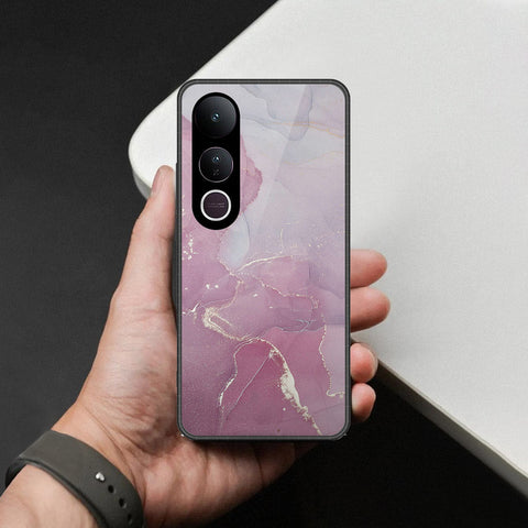 Vivo V50 Lite Cover - Mystic Marble Series - HQ Ultra Shine Premium Infinity Glass Soft Silicon Borders Case